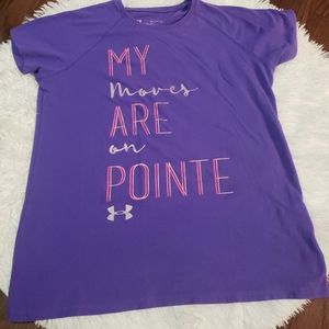 Under Armour Girls Purple T Shirt
